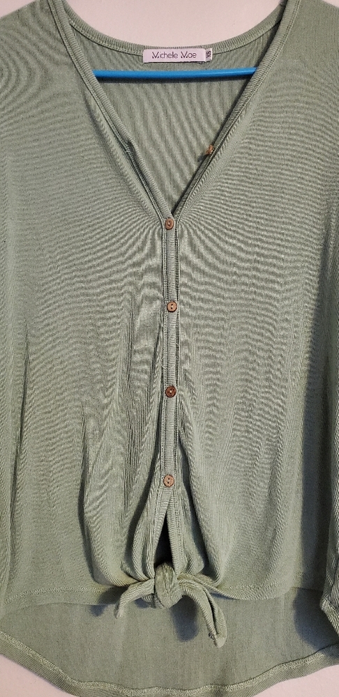 Sage quarter sleeve Blouse